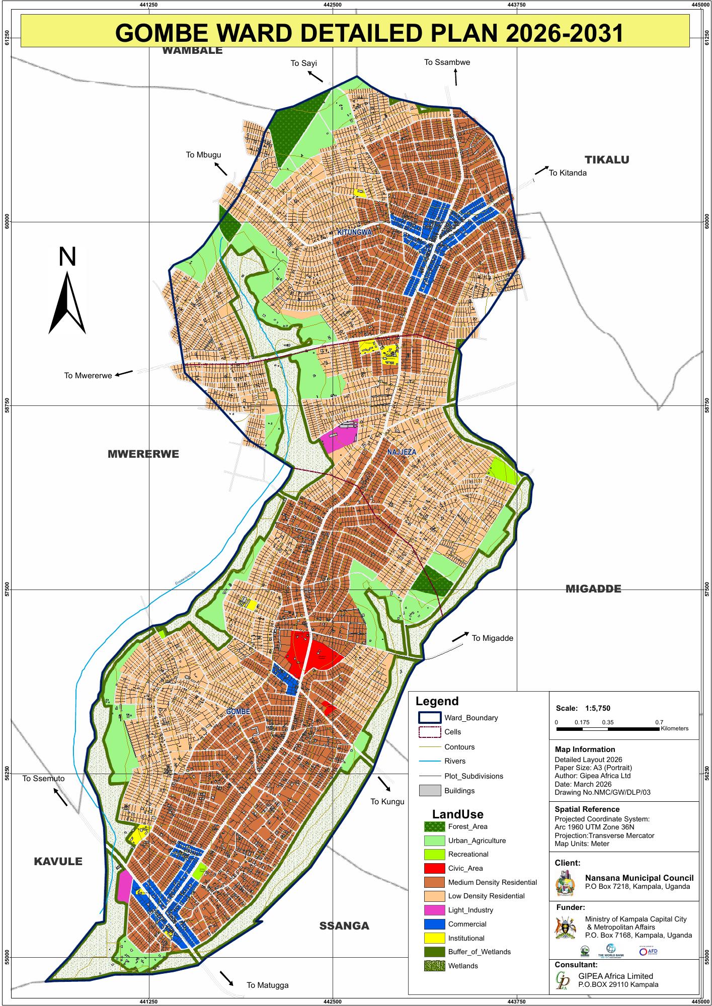 Gombe Ward physical development plan, 2026–2031