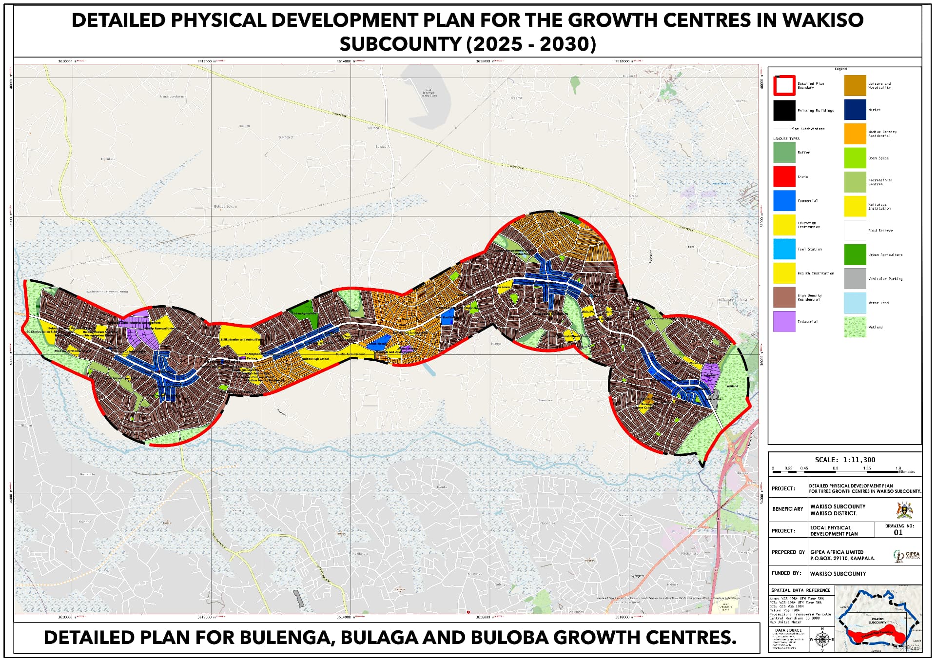 Wakiso growth centres physical development plan, 2025–2030