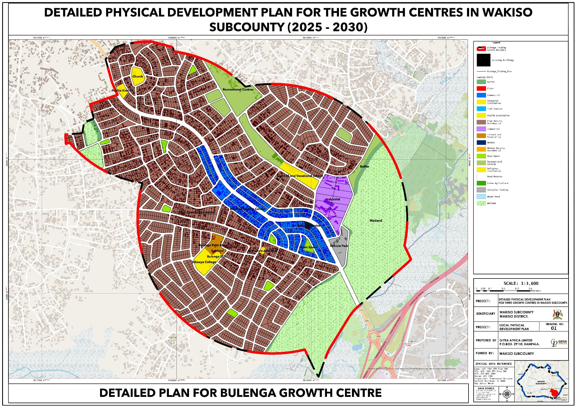Bulenga growth centre physical development plan, 2025–2030