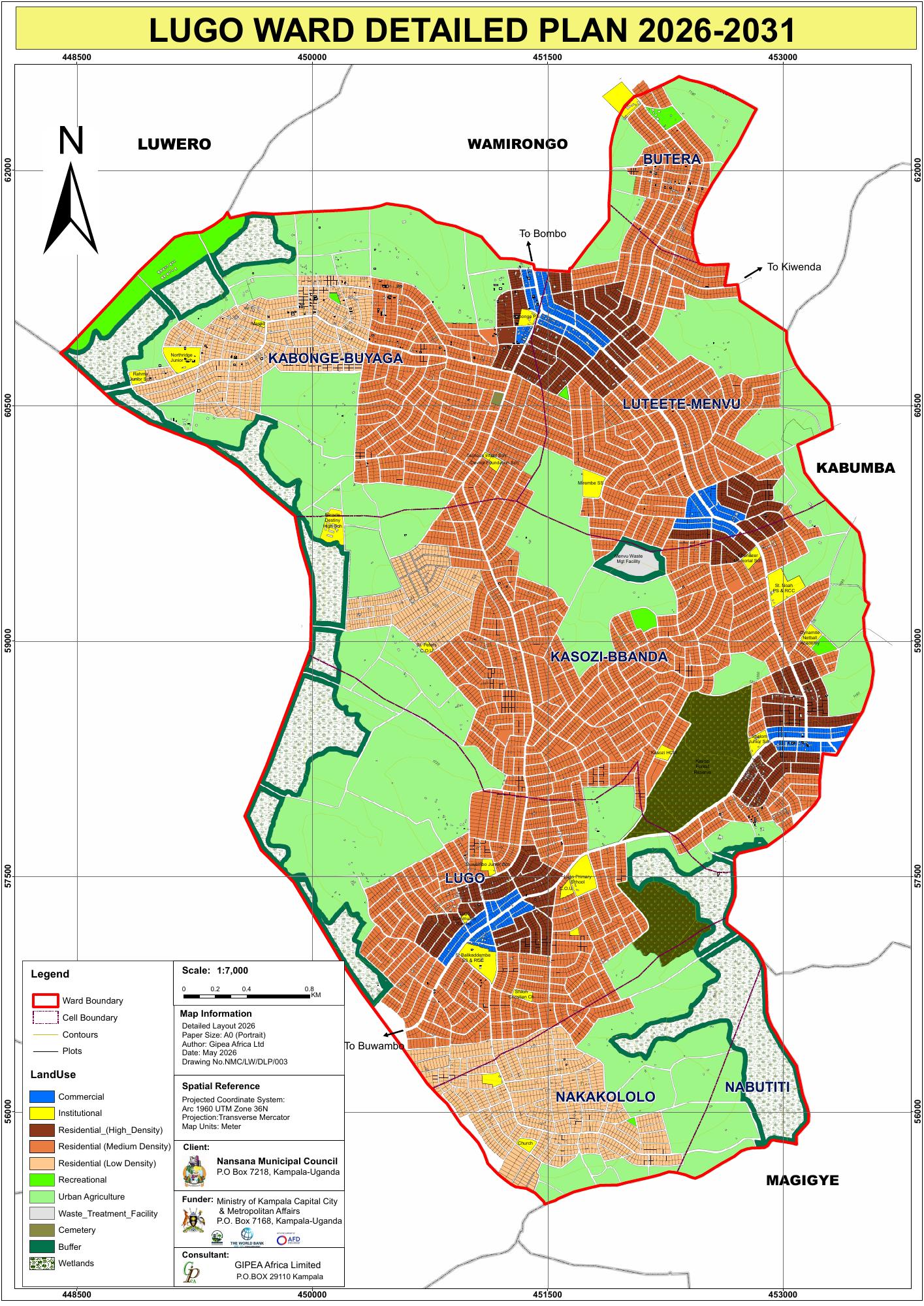 Lugo Ward physical development plan, 2026–2031