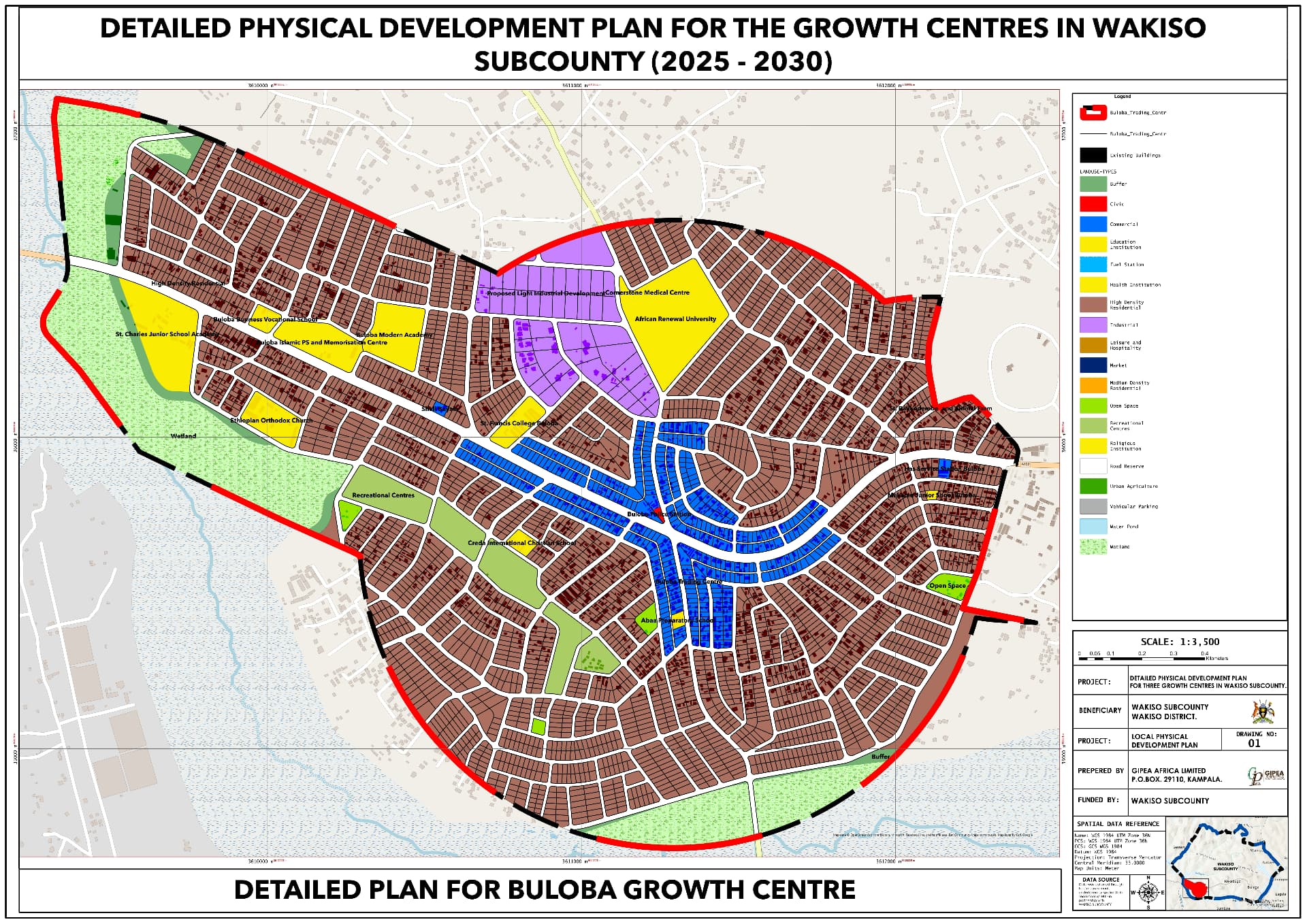 Buloba growth centre physical development plan, 2025–2030