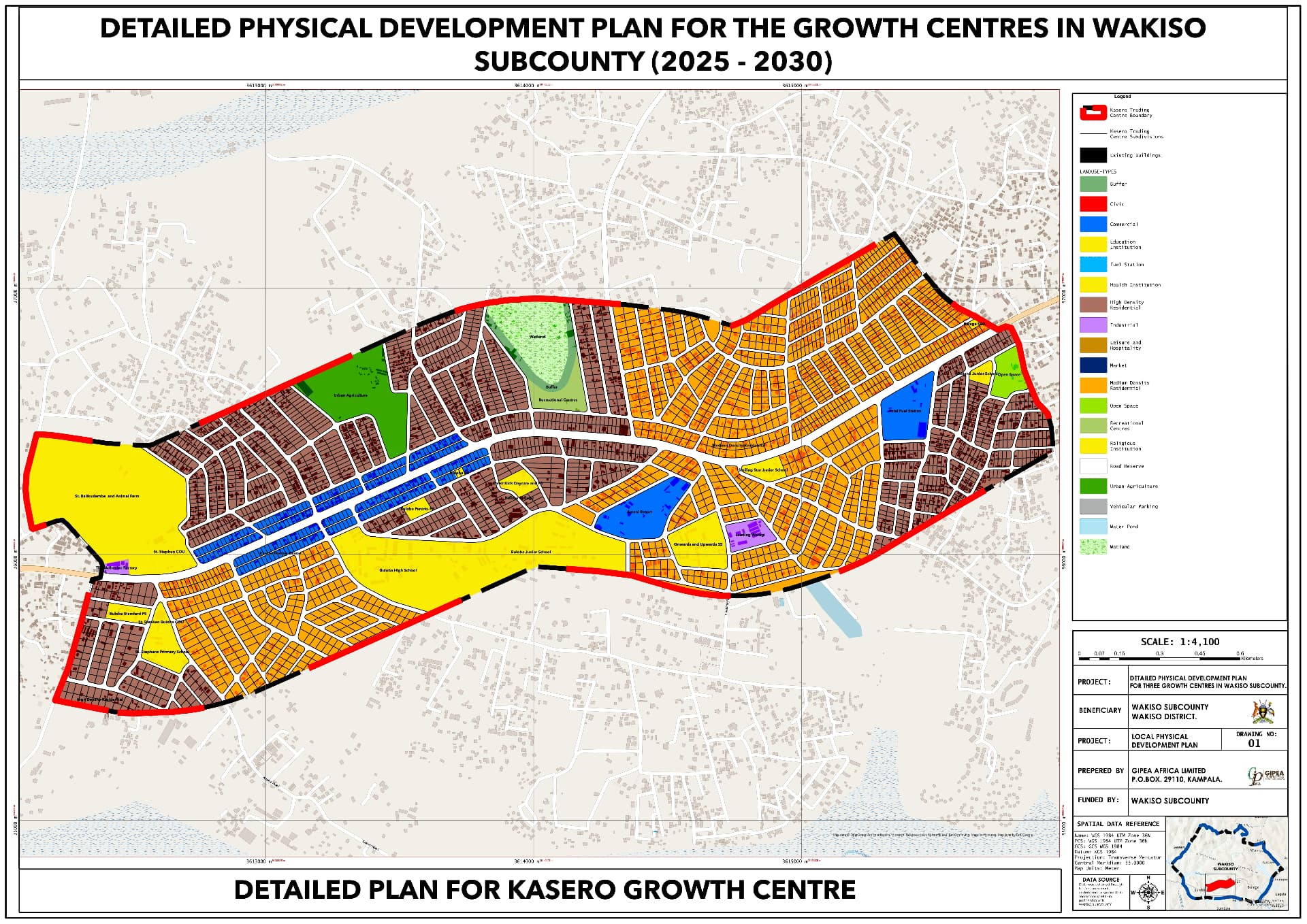Kasero growth centre physical development plan, 2025–2030