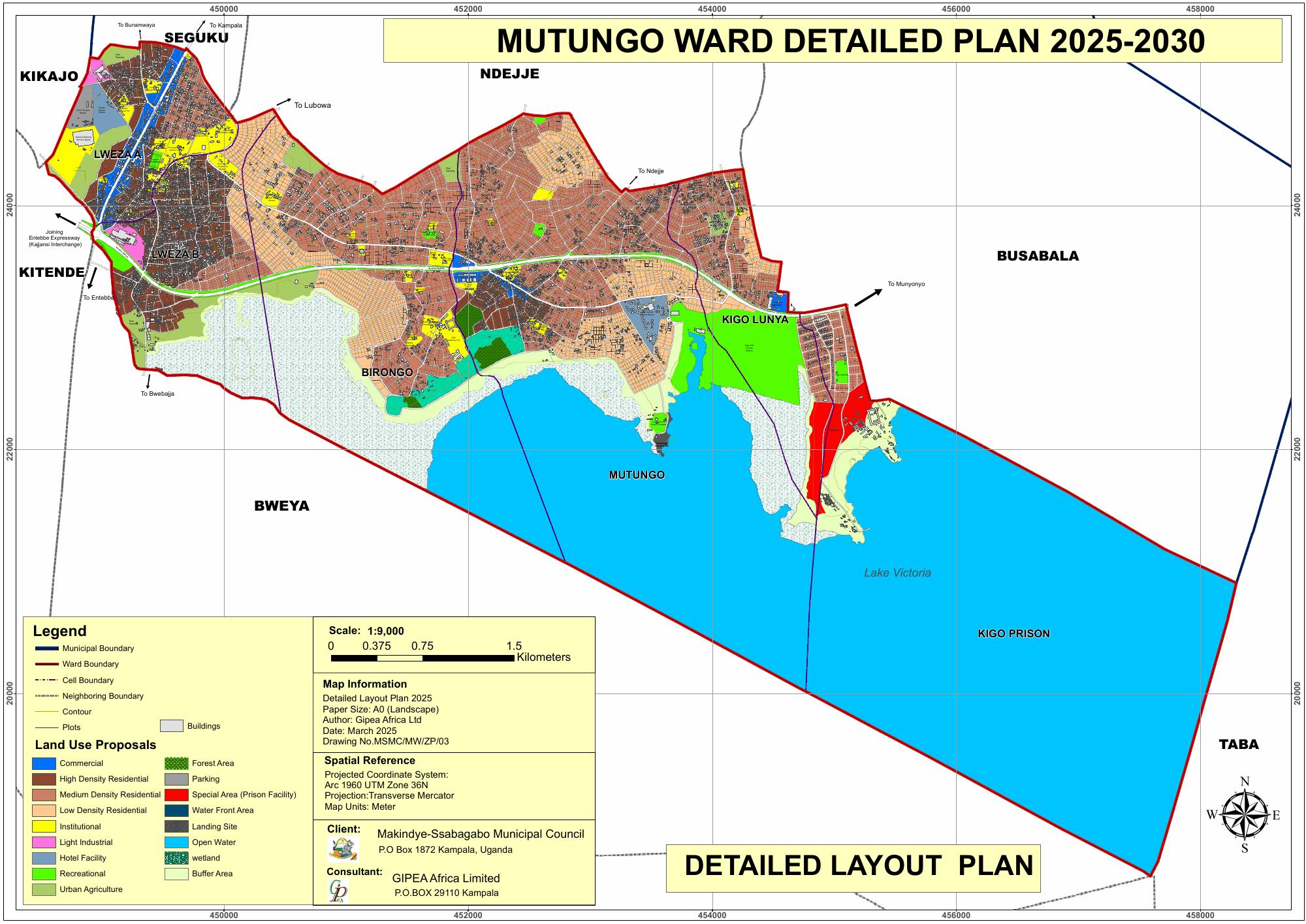 Mutungo Ward physical development plan, 2025–2030